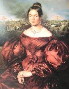 Louis Krevel Portrait of Marie Louise Stumm oil painting on canvas